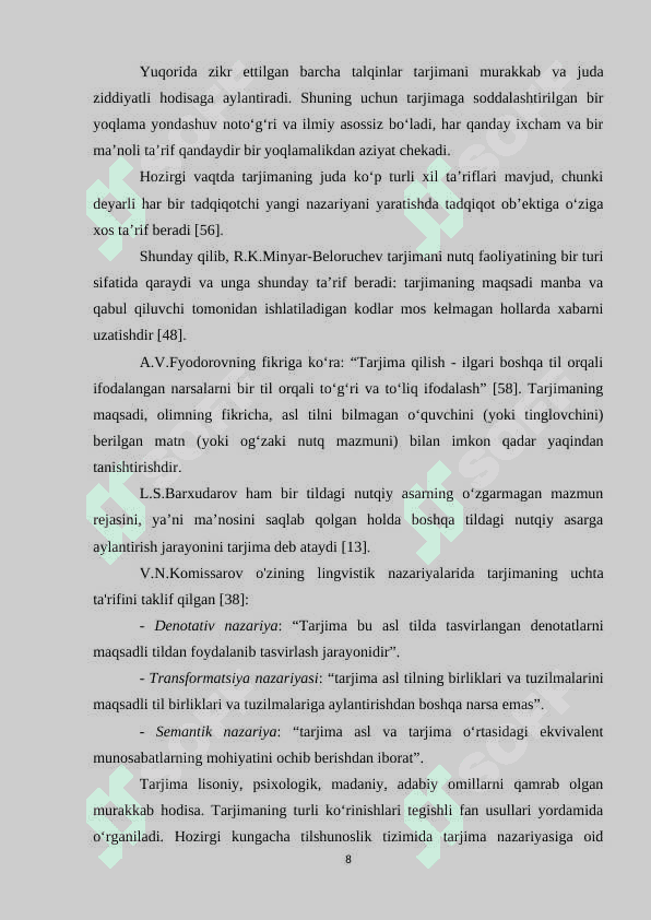 INGLIZ TILIDAN O‘ZBEK TILIGA TARJIMA QILISHDA ILMIY TEXNIKAVIY MATNLARNING STRUKTURAVIY SEMANTIK XUSUSIYATLARI 8
