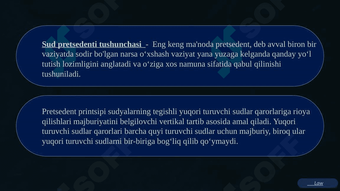 Sud pretsedentlari. Ingliz huquqining asosiy manbasi sifatida 4