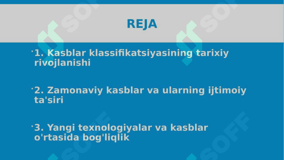 KASBLAR VA ULARNING KLASSIFIKATSIYASI 2