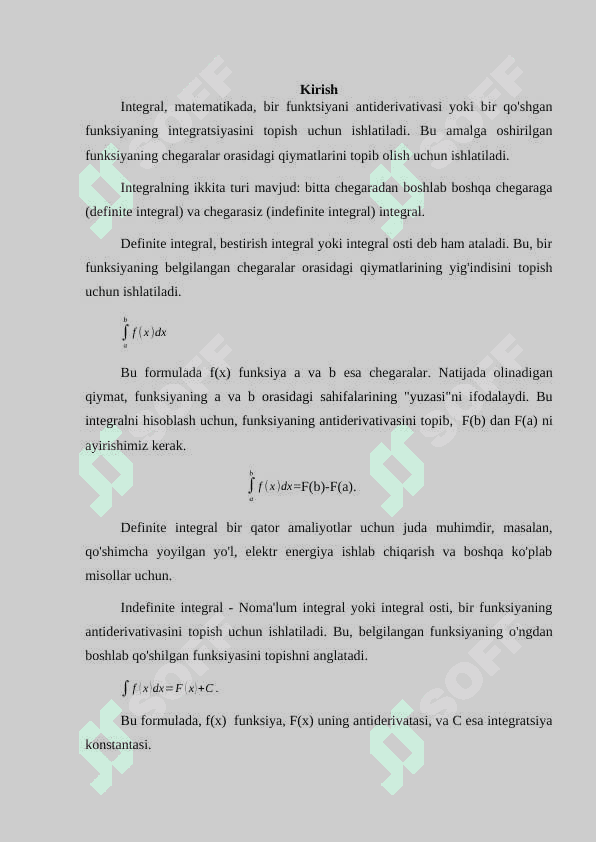 Integrallarni taqribiy hisoblash usullari 3