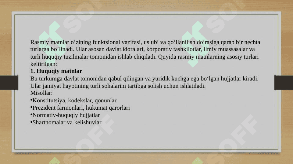 Rasmiy matnlar korpusini yaratish 2