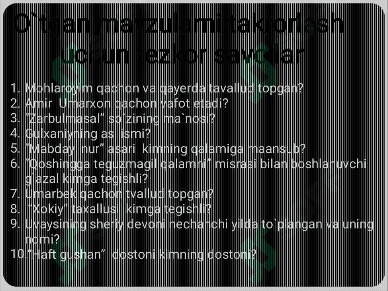 Ogahiy ijodiga taqdimot 3