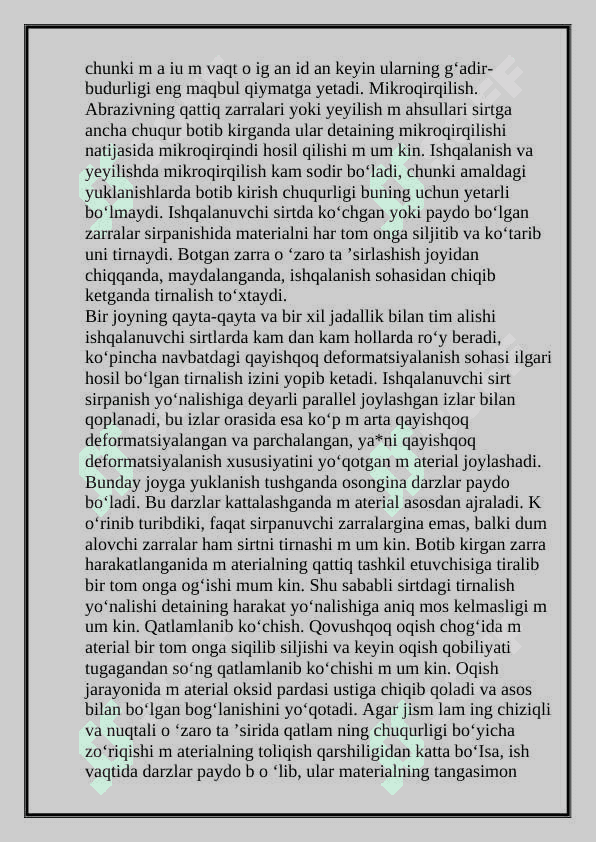 Mashina detallarida ishqalanish va yeyilish 4