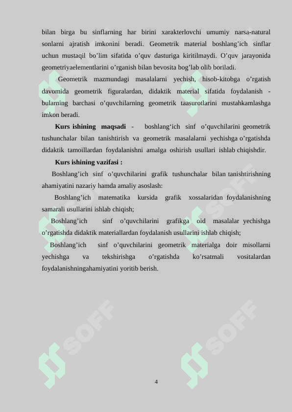 Boshlang`ich sinf o`quvchilarida grafik ko`nikmalarni shakllantirish 4