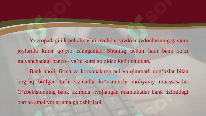 Bank tizimi 5