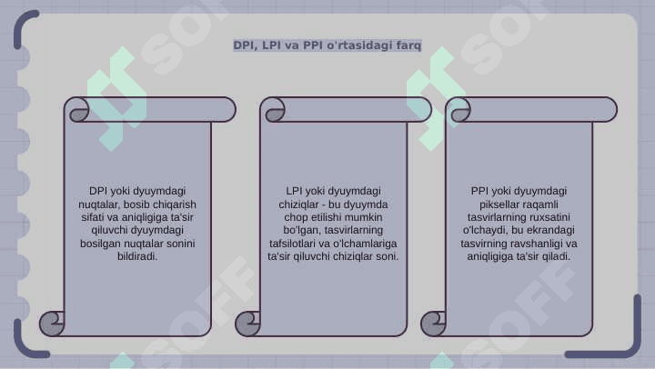Tasvir ôlchamlari: dpi, lpi, ppi haqida tushunchalar 6