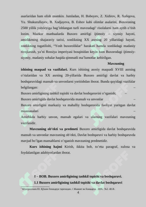 Buxoro amirligida unvonlar va mansablar 4