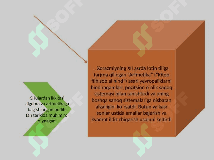 O‘RTA ASR SHARQ ALLOMALARINING MATEMATIKAGA QO‘SHGAN HISSALARI 8