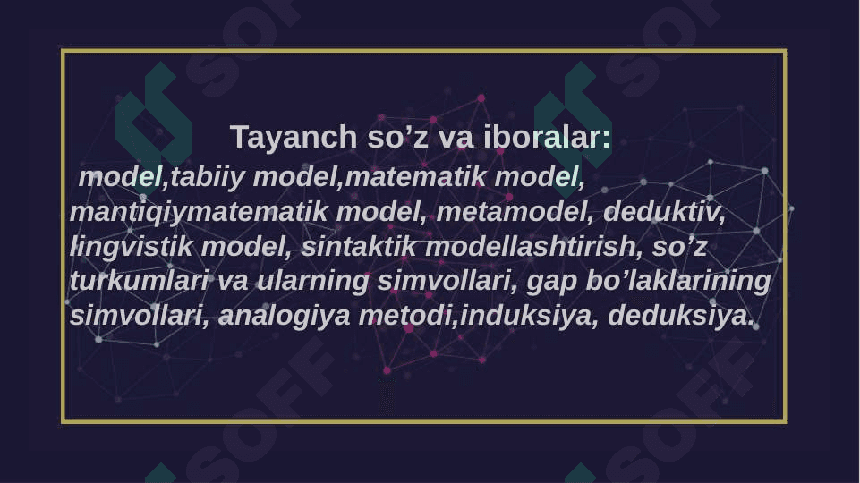 KOMPYUTER LINGVISTIKASIDA MODELLASHTIRISH 2