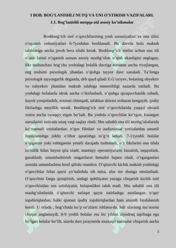 Boshlanğich sinflarda rasmga qarab insho yozish yõllari 5