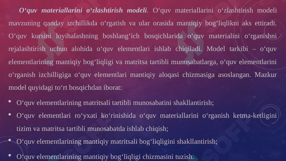 Elektron ta’lim va uni tashkil etish asoslari. 7