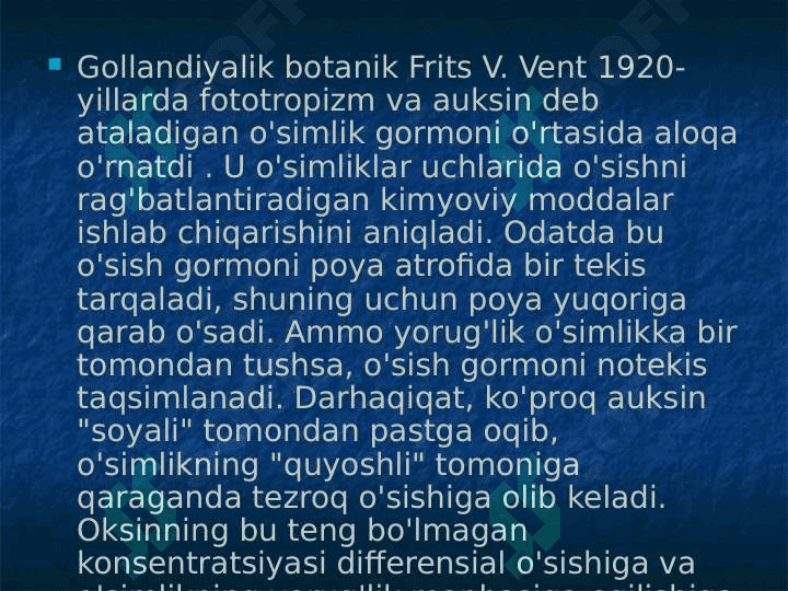 Oʻsimliklar harakatlanishi 8