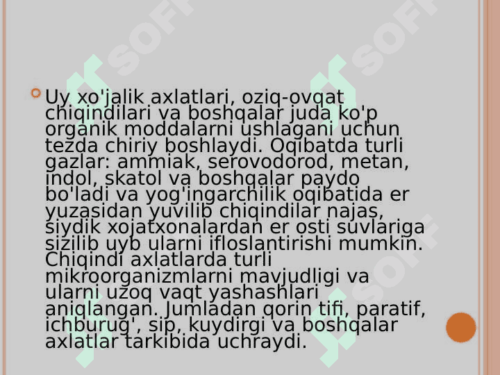 Chiqindilar va ularning xavfsizlik bo'yicha sinflanishi 4