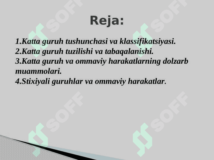 Katta guruh tushunchasi va klasifikatsiyasi 2