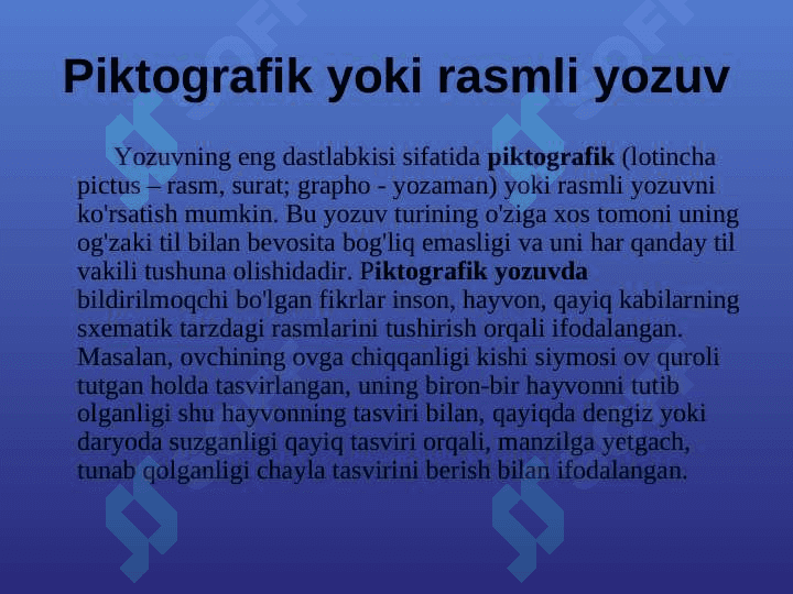 YOZUV tarixi va turlari 3