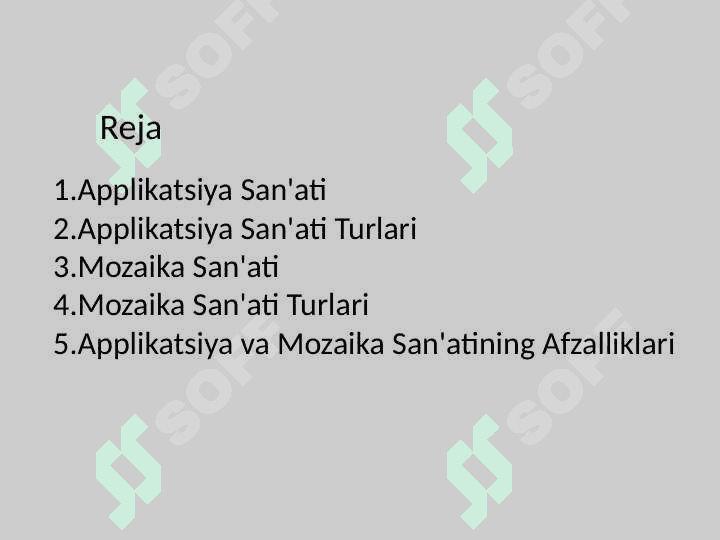 Applikatsiya va mozaika sanʼati haqida tushuncha slayd 2