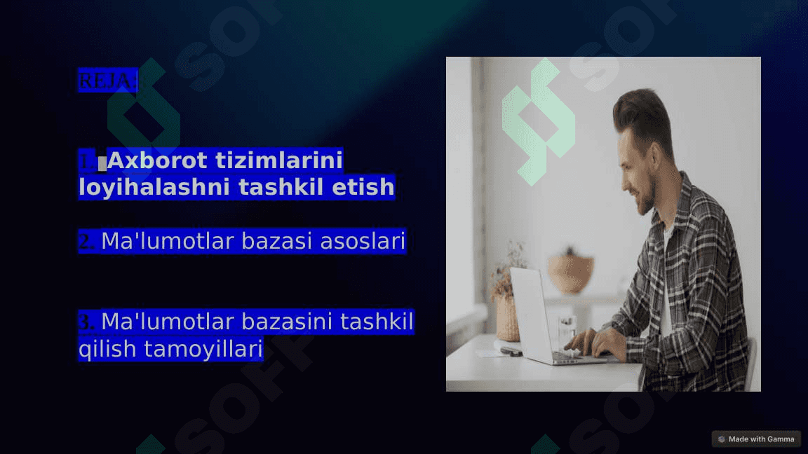 : “Axborot tizimlari strategiyasi va boshqaruv” 2