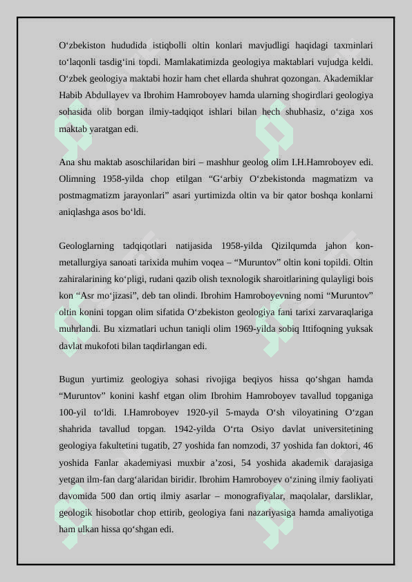 Konchi olimlar va ularning konchilik sohasiga qo’shgan hissasi. 3