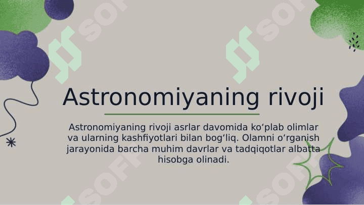 YURTIMIZDA ASTRONOMIYA O'QITISH METODIKASI. 2