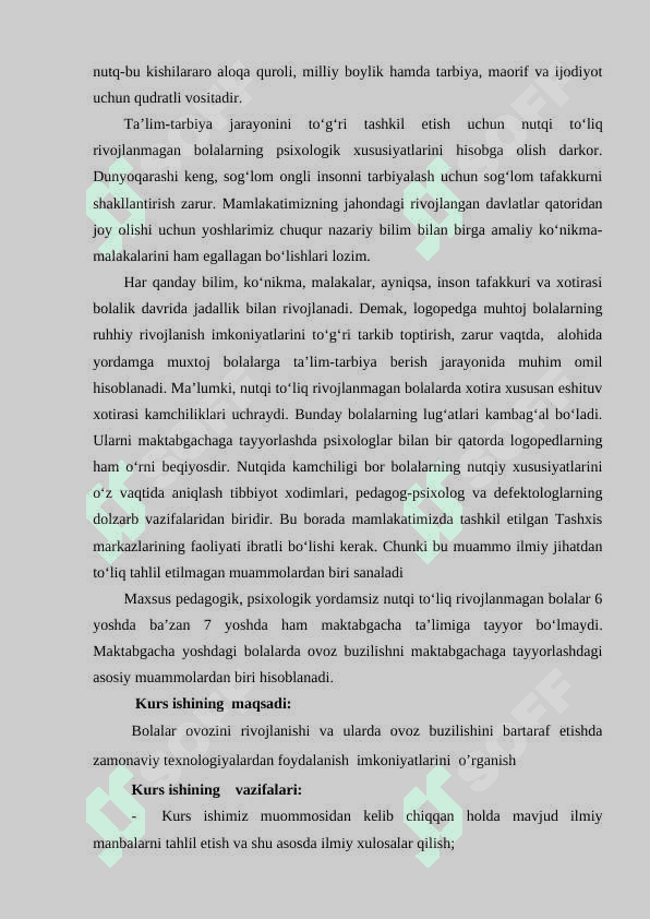 Bolalar ovozini rivojlanishi va ularda ovoz buzilishini bartaraf etish 4
