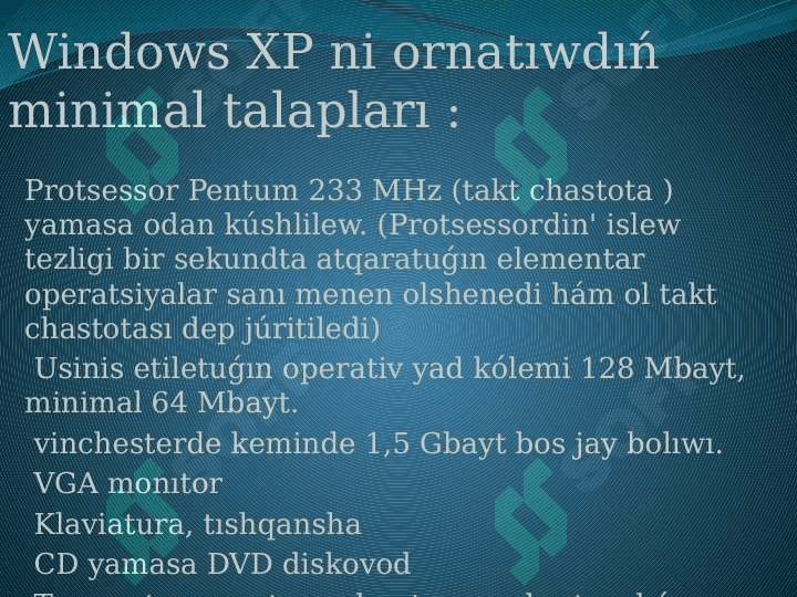 Zamanagoy Operatsion Sestimani analizlew 4