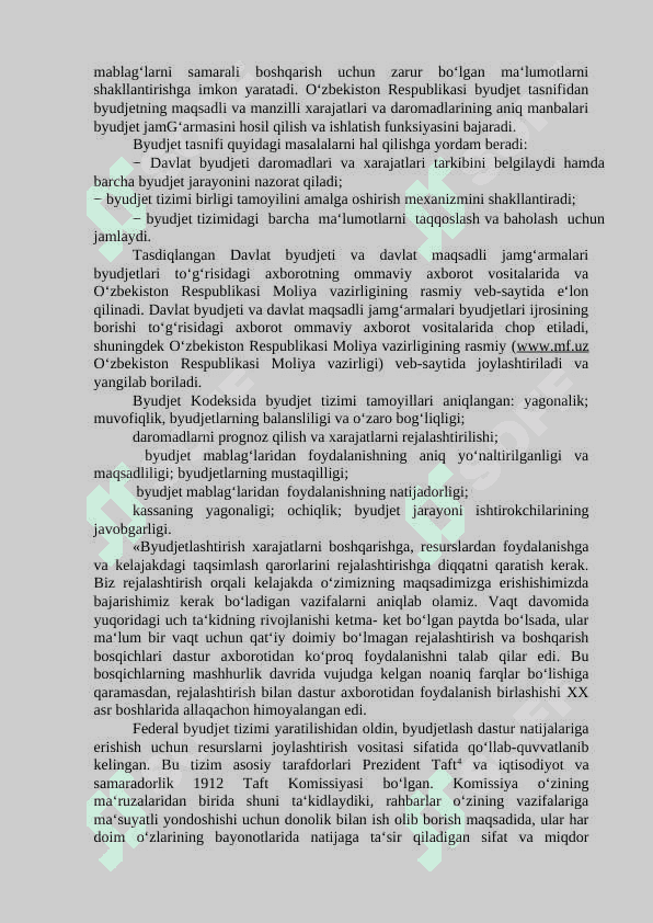 BYUDJET TASNIFI 2