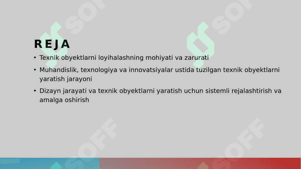 Texnikaviy obyektni loyihalash 2