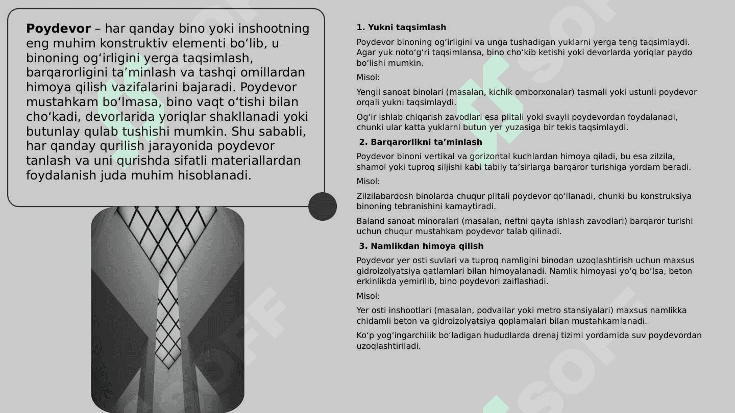 Sanoat binolarining poydevorlari 2