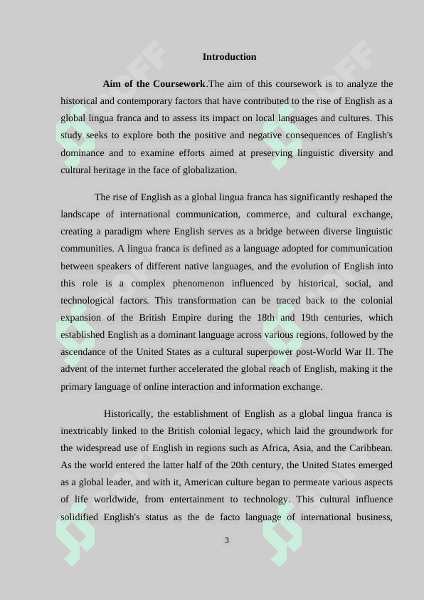 Analyzing how English has become a global lingua france 3