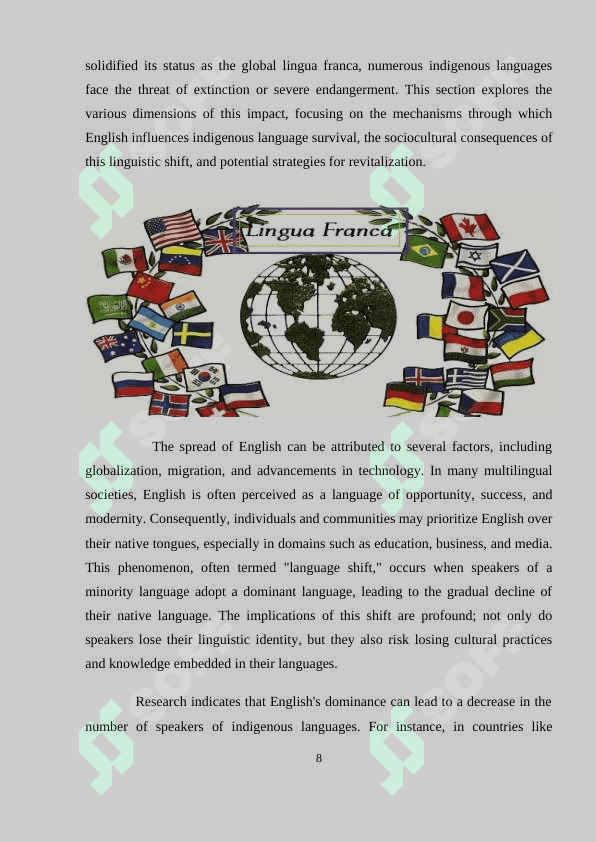 Analyzing how English has become a global lingua france 8