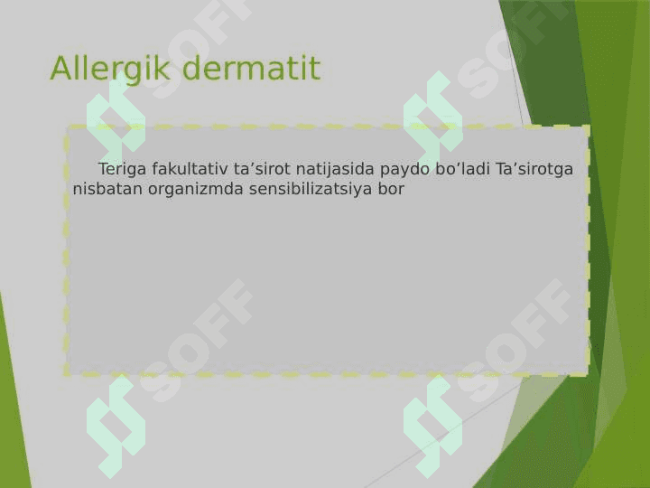 Dermatitlar, allergik dermatit,ekzema 8