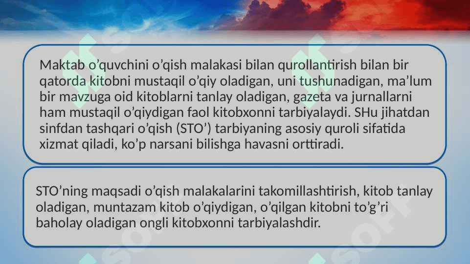 STO’ning noan’anaviy usullaridan foydalanish 3