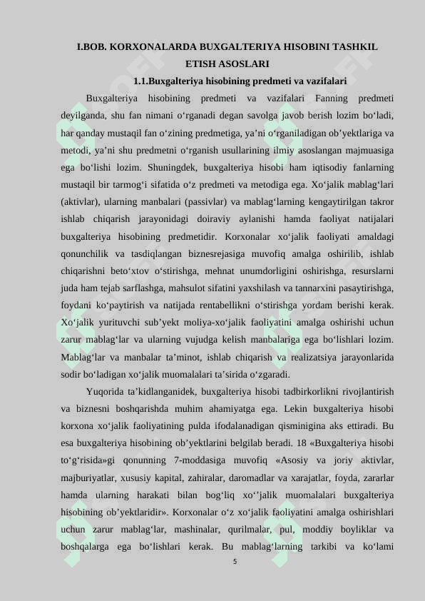 BUXGALTER KASBIGA QO’YILADIGAN TALABLAR 5
