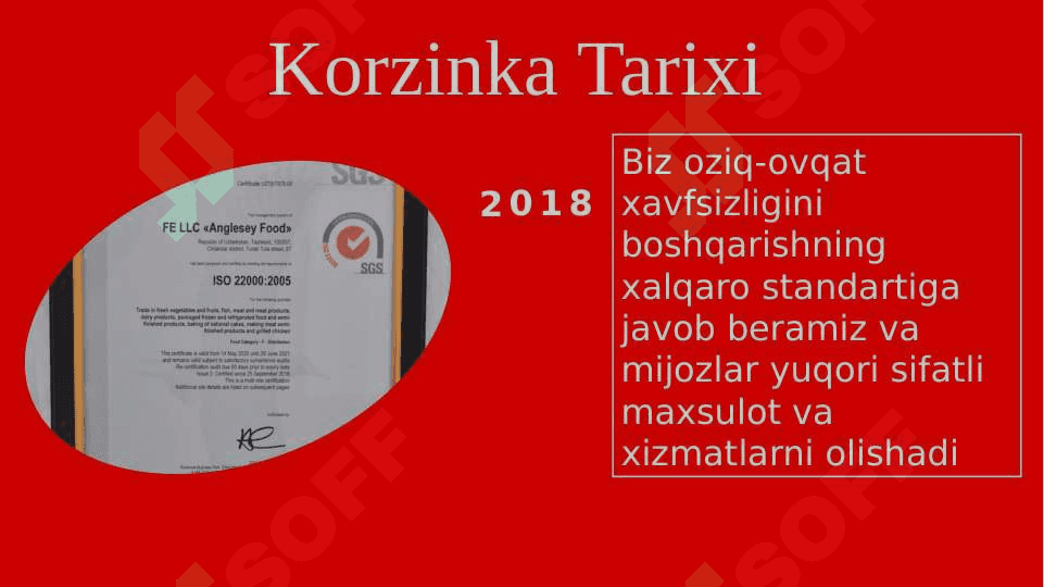 Korzinka supermarketi tarixi va marketingi 6