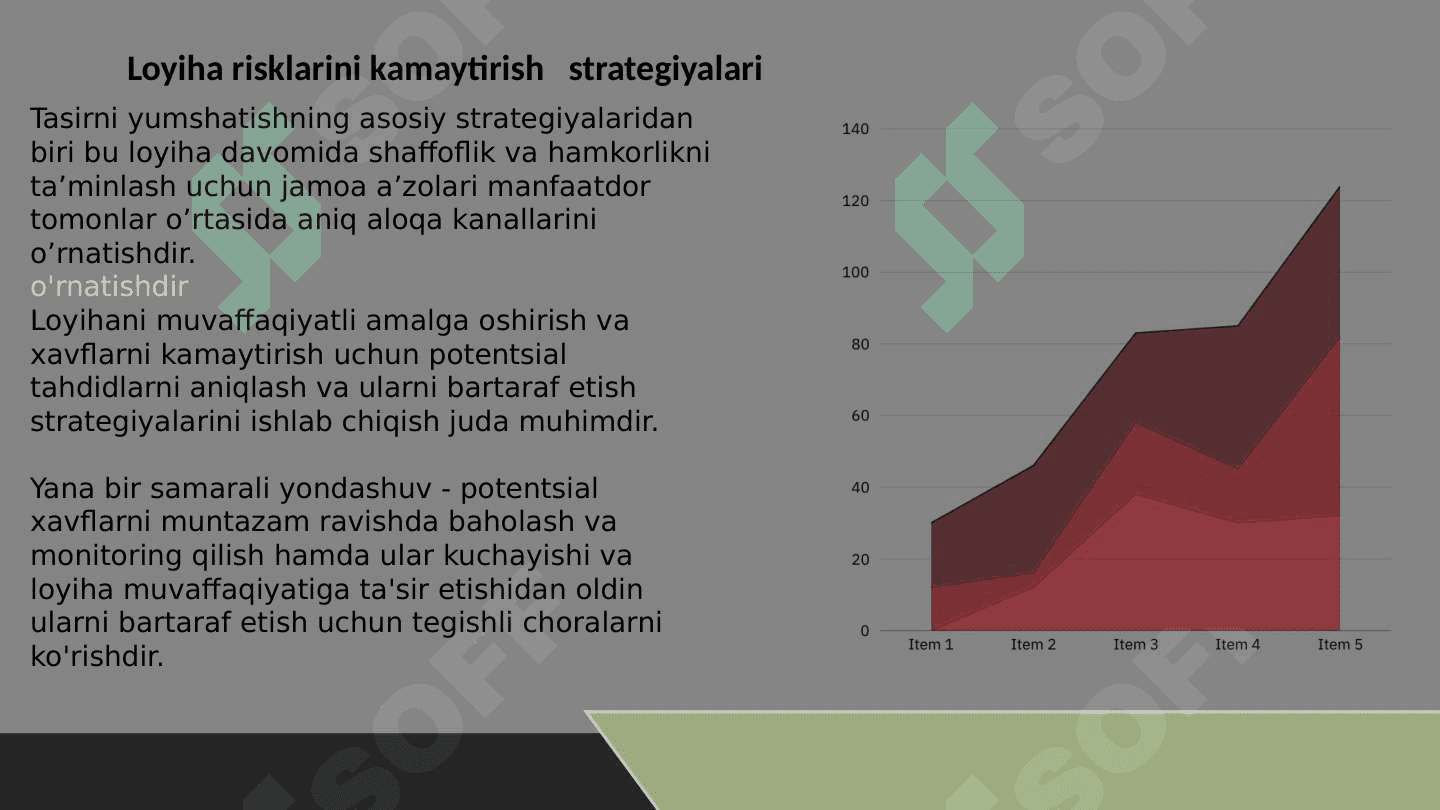 Loyihani amalga oshirish va loyiha xavflari 6