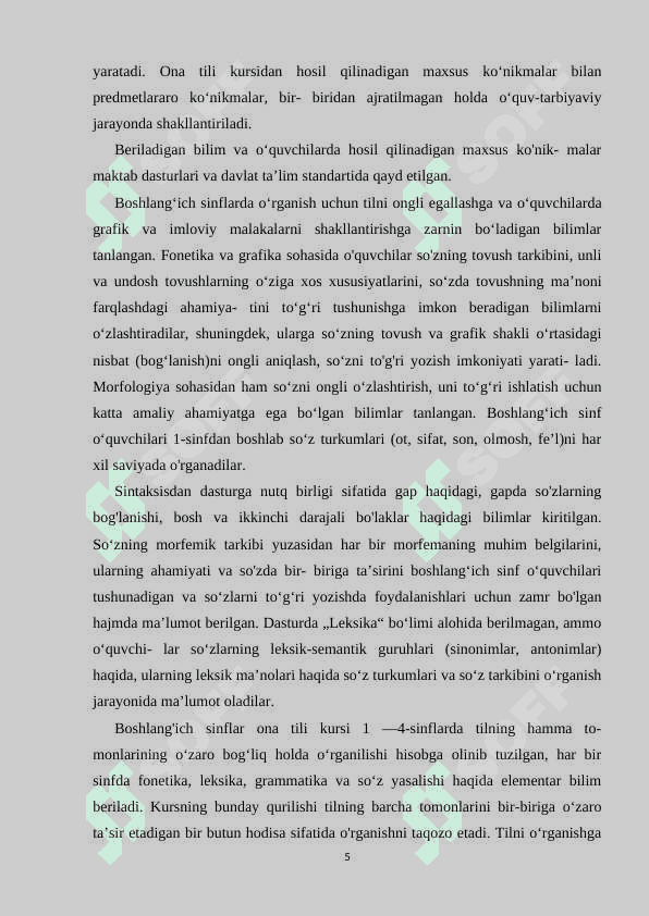 Oz  komponyentli  maktablarda  ona  tili  darslariga  umumdidaktik talablar 5