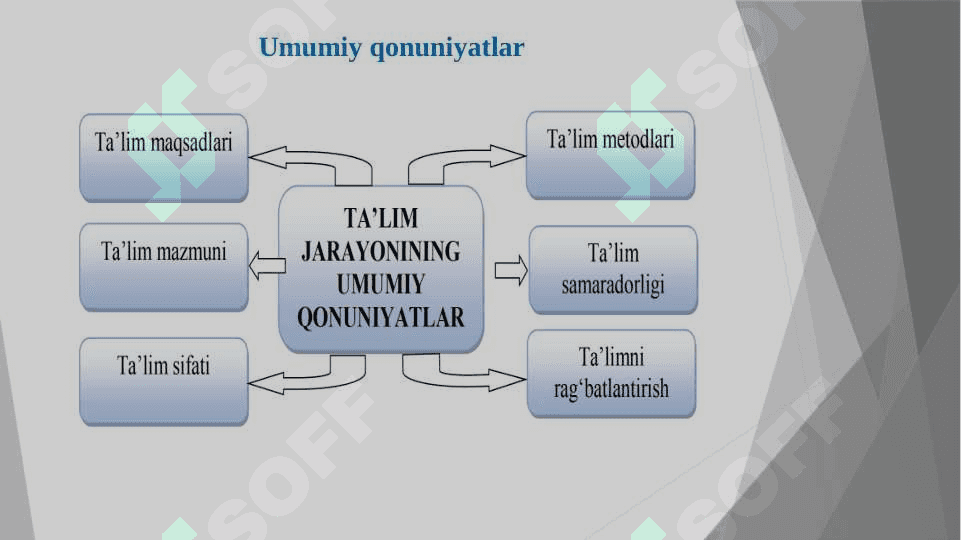 Maxsus fanlarni o‘qitish qonuniyatlari va tamoyillari 5