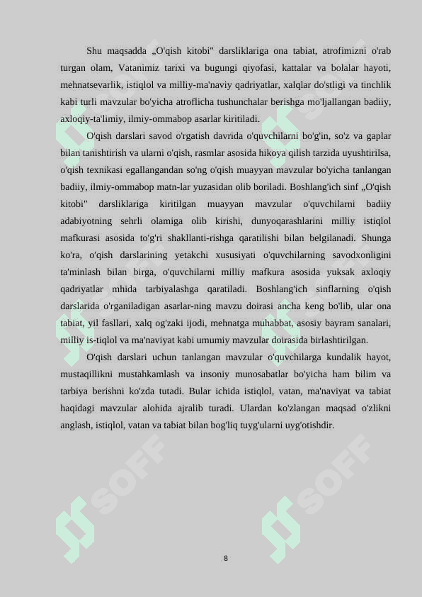 Ona tili darslarida lug`at ustida ishlashning ahamiyati 8