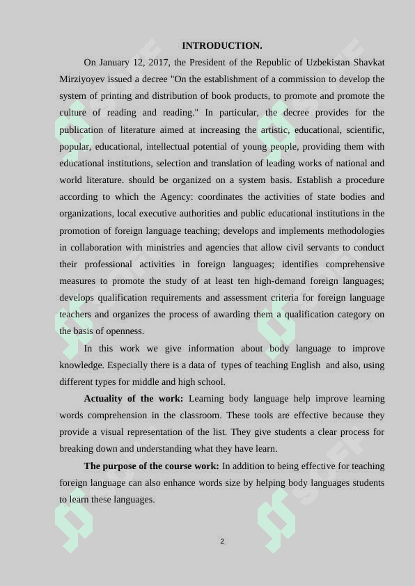 The usage of body language in English teaching 2