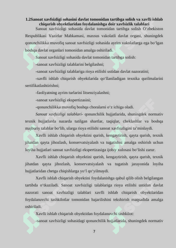 Xavfli ishlab chiqarish obyektlari 7