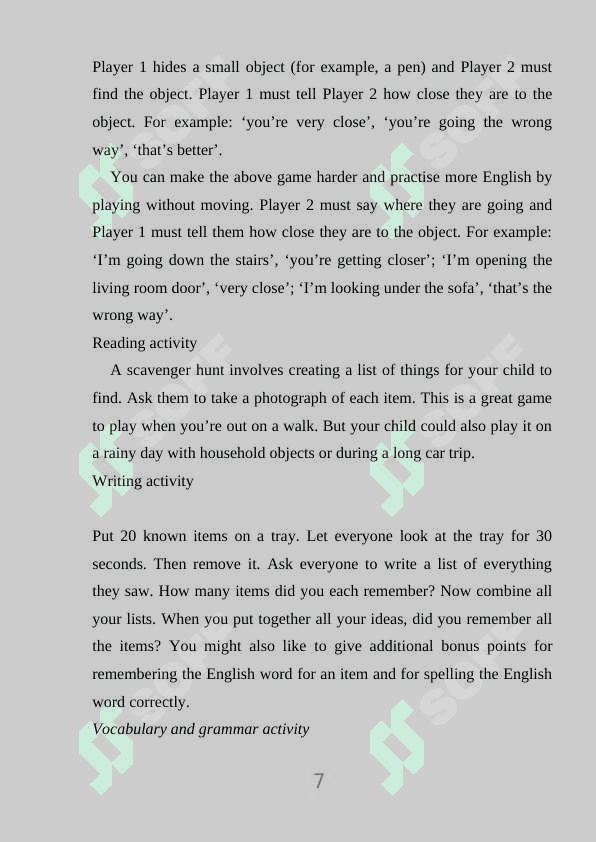 WAYS OF TEACHING  ENGLISH THROUGH GAMES TO LEARNERS 7