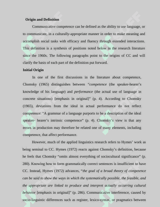 COMMUNICATIVE COMPETENCE AND ITS COMPONENTS 4