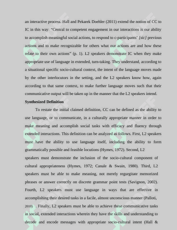 COMMUNICATIVE COMPETENCE AND ITS COMPONENTS 8