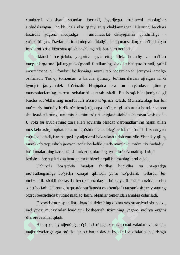 O’zbekiston respublikasi davlat byudjeti daromadlari tahlili 8