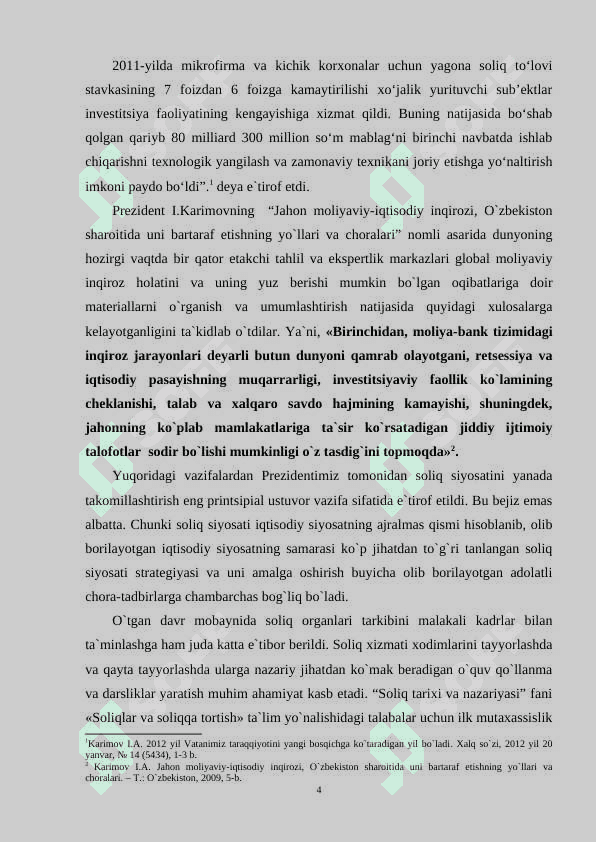 Bozor iqtisodiyoti sharoitida  soliqlar 4