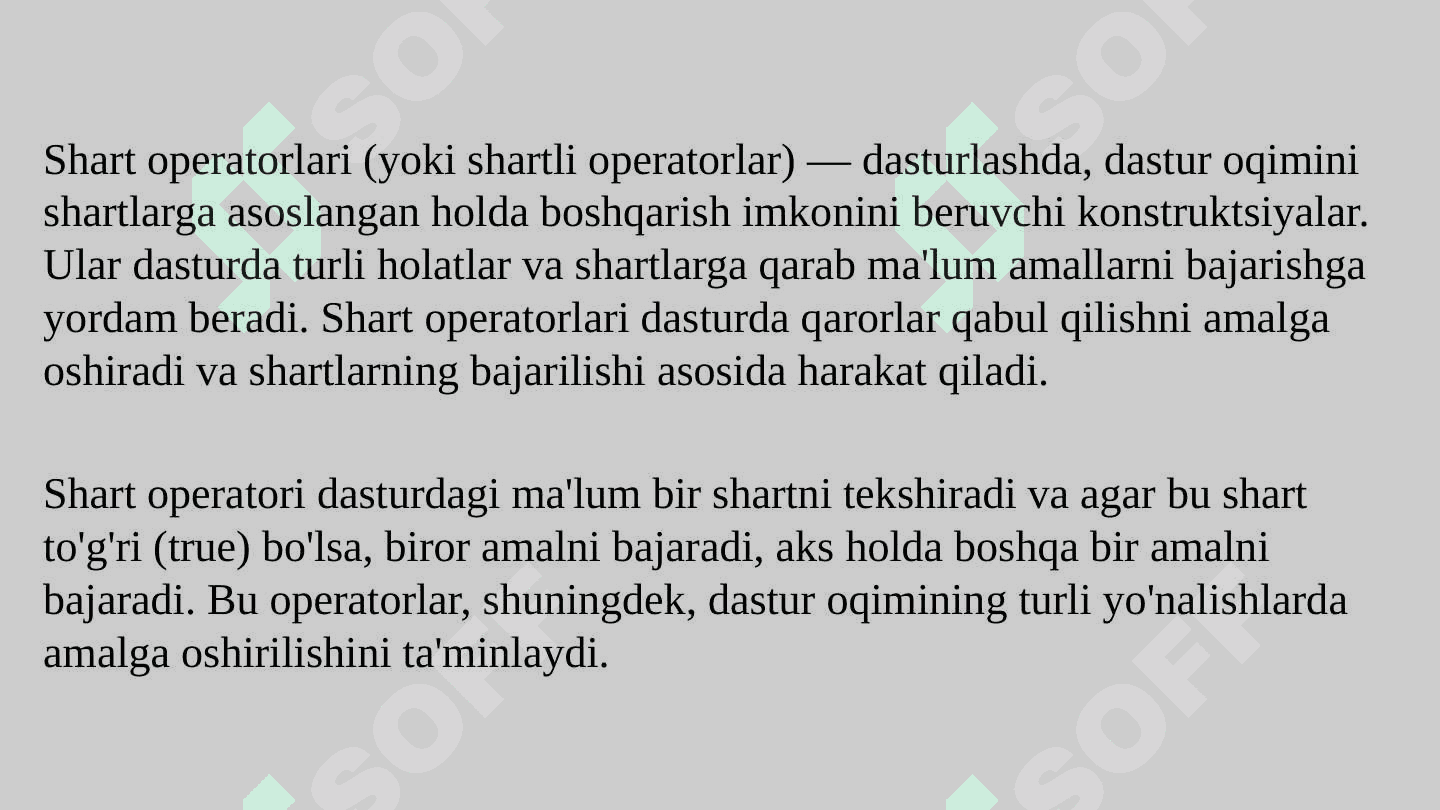 Shart operatori 5