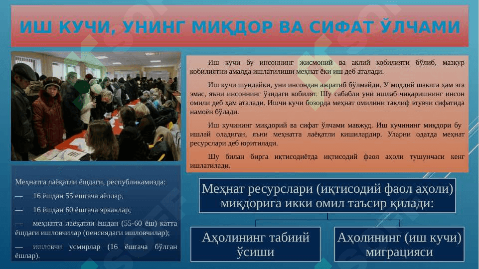 Ишсизлик тўғрисидаги турли хил назариялар 3