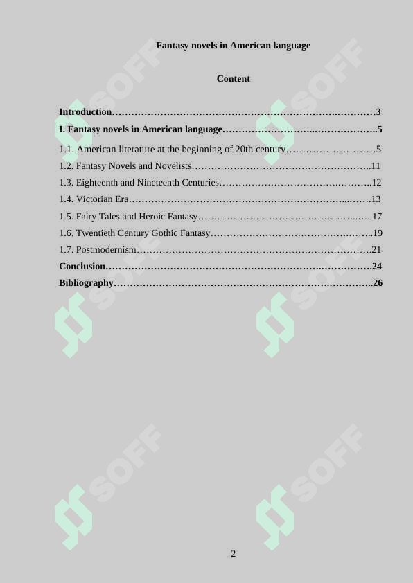 Fantasy novels in Amercan language 2