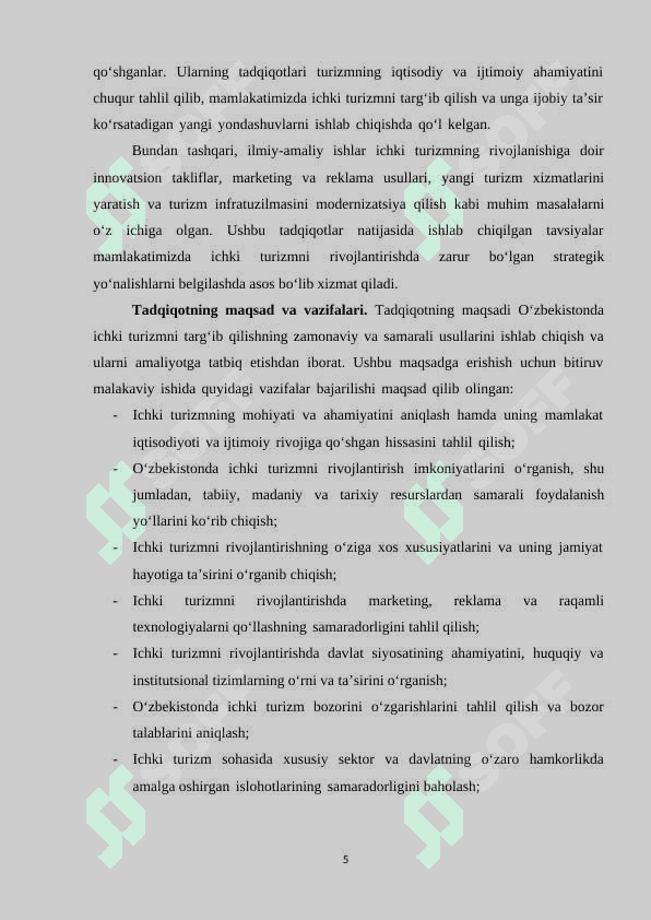 ICHKI TURIZMNI TARG’IB QILISHNING ZAMONAVIY VA SAMARALI USULLARI 5