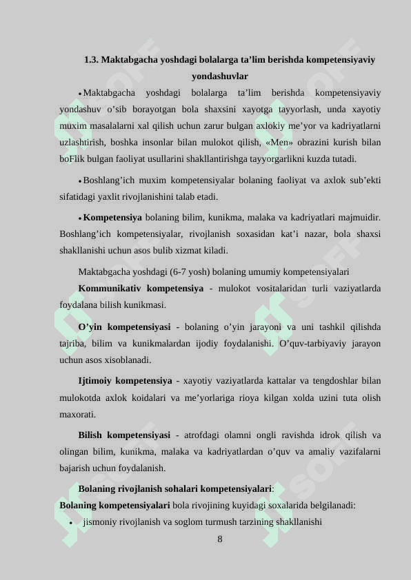 MAKTABGACHA TA’LIM MUASSASALARI JISMONIY TARBIYA MASHG’ULOTLARI 8